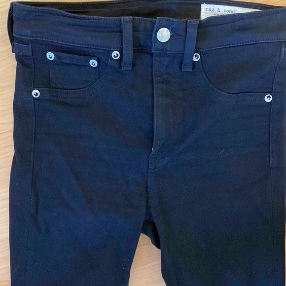 Rag & Bone black jeans woman size 26 like new worn once . Skinny jeans - Picture 6 of 8